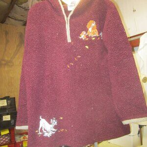 DISNEY LADY & THE TRAMP FLEECE, FALL THEME LARGE RN84167